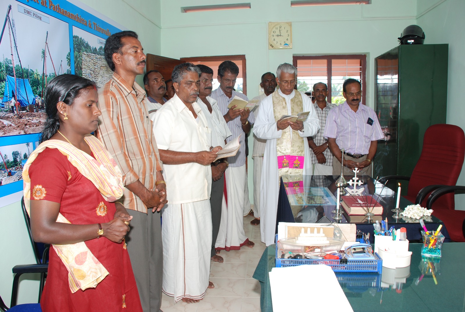 Ceremonial inauguration at Standard Pile Foundation office